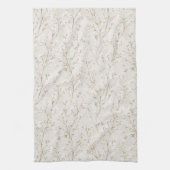 Pretty Cream White Flowers Geschirrtuch (Vertikal)