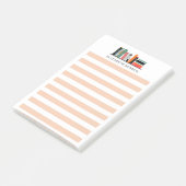 Pretty Custom Name Book Lover Post-it Klebezettel (angewinkelt)