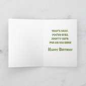 Pretty Cute for An Old Bird Birthday Card Karte (Innenseite)