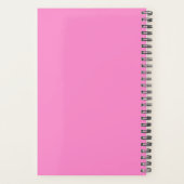 Pretty Cute Pink Feminine Girly Planer (Rückseite)