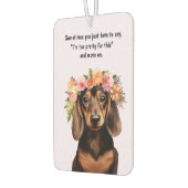 Pretty Dachshund Autolufterfrischer (Links)