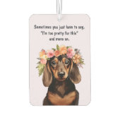 Pretty Dachshund Autolufterfrischer (Rückseite)