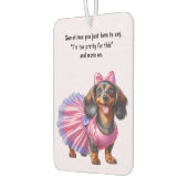 Pretty Dachshund Autolufterfrischer (Links)