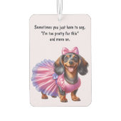 Pretty Dachshund Autolufterfrischer (Rückseite)