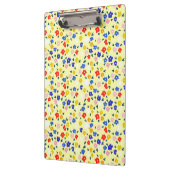 Pretty Dainty Cute Floral on Pastel Yellow Klemmbrett (Links)