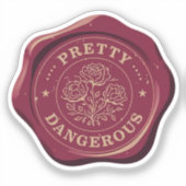 pretty dangerous seal wax sticker | historical man (Vorderseite)
