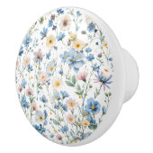 Pretty Delicate Botanical Floral Keramikknauf (Rechts)