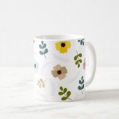 Pretty different colour flowers and green foliage kaffeetasse (VorderseiteRechts)