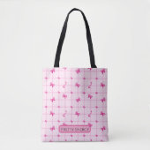 Pretty Energy Pink Aesthetic Tote Bag Tasche (Vorderseite)