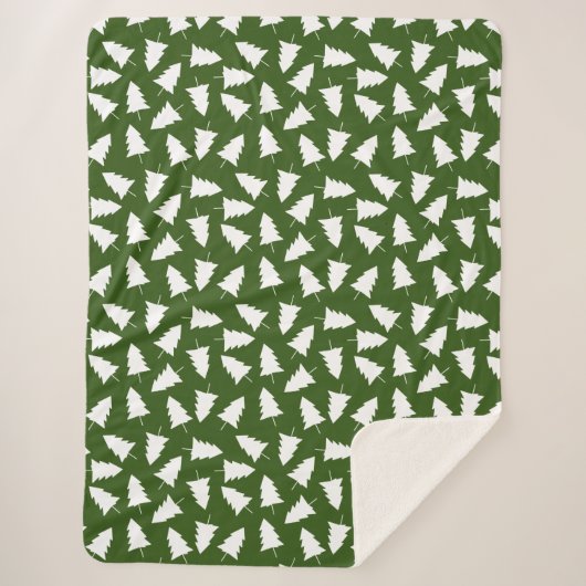 Pretty Evergreen Trees Sherpadecke (Vorderseite)