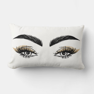 Pretty Eyes Schönheitssalon Make-up Wimpern Augenw Lendenkissen