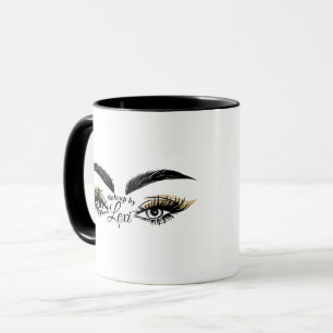 Pretty Eyes Schönheitssalon Make-up Wimpern Augenw Tasse