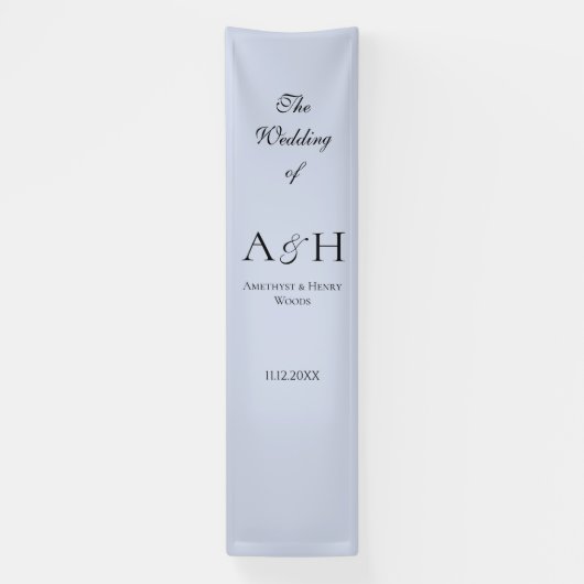 Pretty Fabric Wedding Welcome Banner - Lavender (Vertikal)