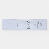 Pretty Fabric Wedding Welcome Banner - Lavender (Horizontal)