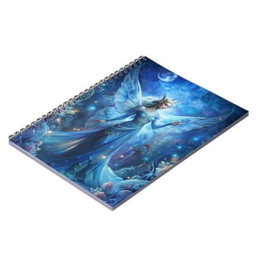 Pretty Fairy in Blue  Notizblock (Linke Seite)