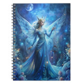 Pretty Fairy in Blue  Notizblock (Vorderseite)
