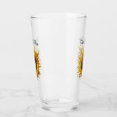 Pretty Fantasy Yellow Sunflower Curled Petals Glas (Links)