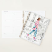 Pretty Fashion Woman Walking Planner Planer (Anzeige)
