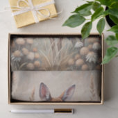 Pretty Fawn in a Forest Meadow with Flowers Seidenpapier (Geschenk)