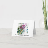 Pretty Floral Art Notecards or Greeting Cards Karte (Rückseite)