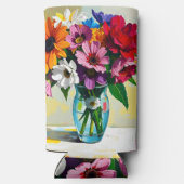 Pretty Floral Art Selters Dosenkühler (Rückseite)