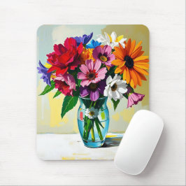 Pretty Floral Botanical Mousepad