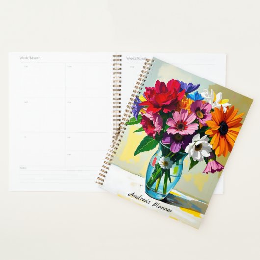 Pretty Floral Botanical Personalized Planer (Anzeige)