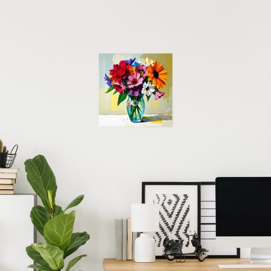 Pretty Floral Design Poster (Heimbüro)