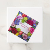 Pretty Floral Framed Roses Text Box Custom Geschenkanhänger (Beispiel)
