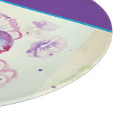 Pretty Floral Pastel Pansy Purple Watercolor Apron Schneidebrett (Ecke)