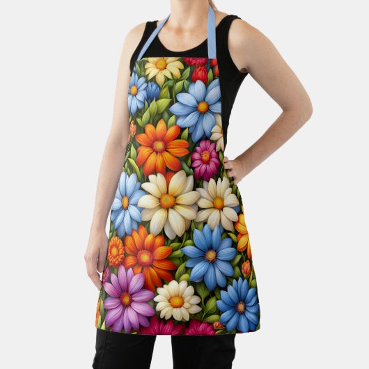 Pretty Flowers, Brightly Colored, Schürze (InSitu)