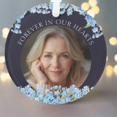 Pretty Forget-me-nots Flowers Remembrance Memorial Ornament