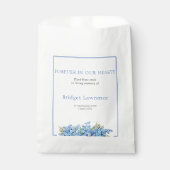 Pretty Forget-me-nots Funeral Seed Packet Geschenktütchen (Vorderseite)