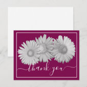 Pretty Gerbera Daisies Botanical Colorful Floral Postkarte (Vorne/Hinten)