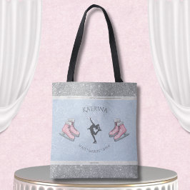 Pretty Girl Ice Rink Figure Skating Tote Bag Tasche