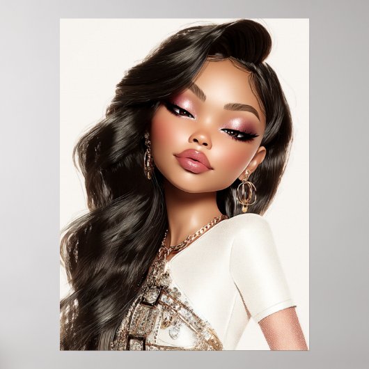 Pretty Girl Print, Value Poster Paper (Semi-Gloss) (Vorne)