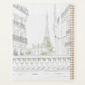 Pretty Girl with Coffee in Paris Planer (Rückseite)