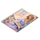 Pretty Girly Inspirational Floral Christian Bible Notizblock (Linke Seite)