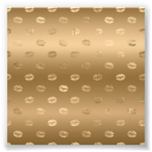 Pretty Girly Kisses Feminine Glam Sensual Lips Fotodruck