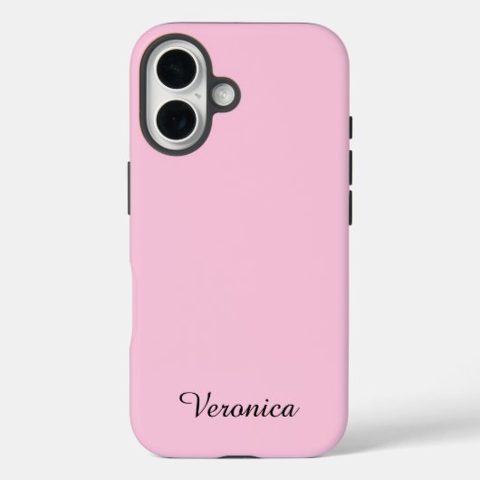 Pretty Girly Pink Personalized Name Case-Mate iPhone Hülle (Rückseite)