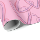 Pretty heart circle pattern geschenkpapier (Rolleneckpunkt)