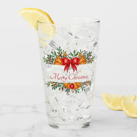Pretty holiday banner custom glas (Vorderseite Ice)