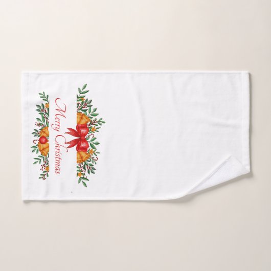 Pretty holiday banner custom handtuch (Handtuch)