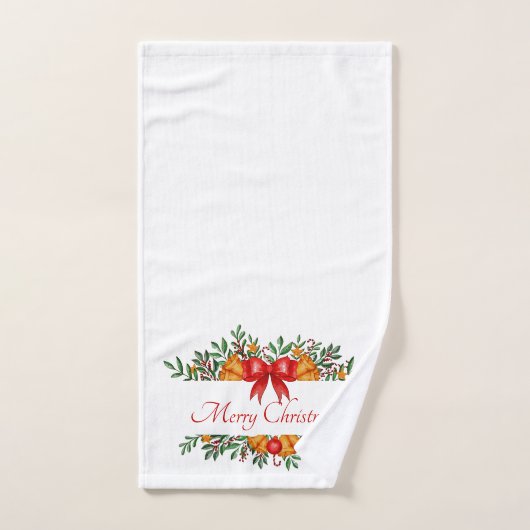 Pretty holiday banner custom handtuch (Handtuch)