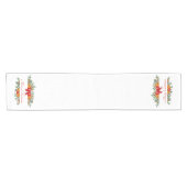 Pretty holiday banner custom kurzer tischläufer (Horizontal)