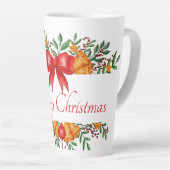 Pretty holiday banner custom milchtasse (Rechte Ecke)