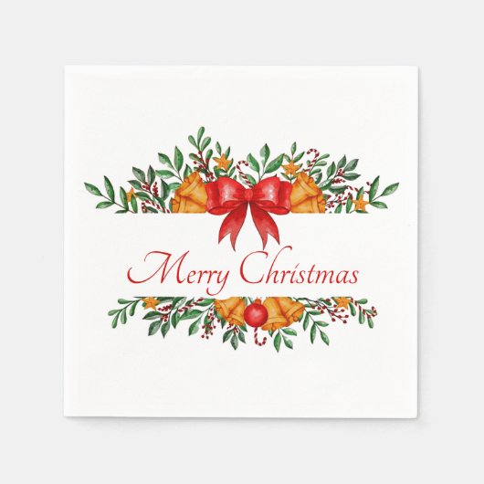 Pretty holiday banner custom serviette (Vorderseite)