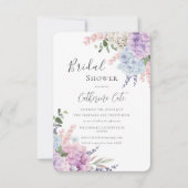 Pretty Hydrangeas Floral Bridal Shower Einladung (Vorderseite)