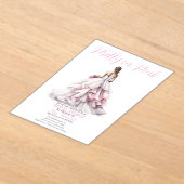 Pretty in Pink Bridal Shower Invitation  Acryleinladungen (Ablage )