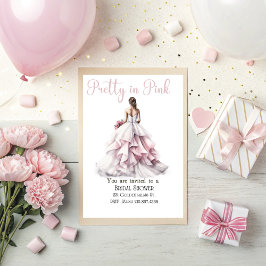 Pretty in Pink Bridal Shower Invitation  Einladung